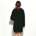 16STC8060 women winter warm cable fashion wool cashmere coat